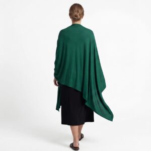 Cotton-Jersey Long Scarf Turban Women's -  Shade of Green