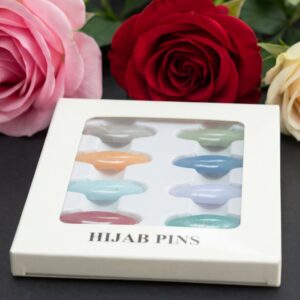 Multicolor Candy Color Hijab Clips – Safety Pins for Bandanas, Scarves & Clothing Decoration